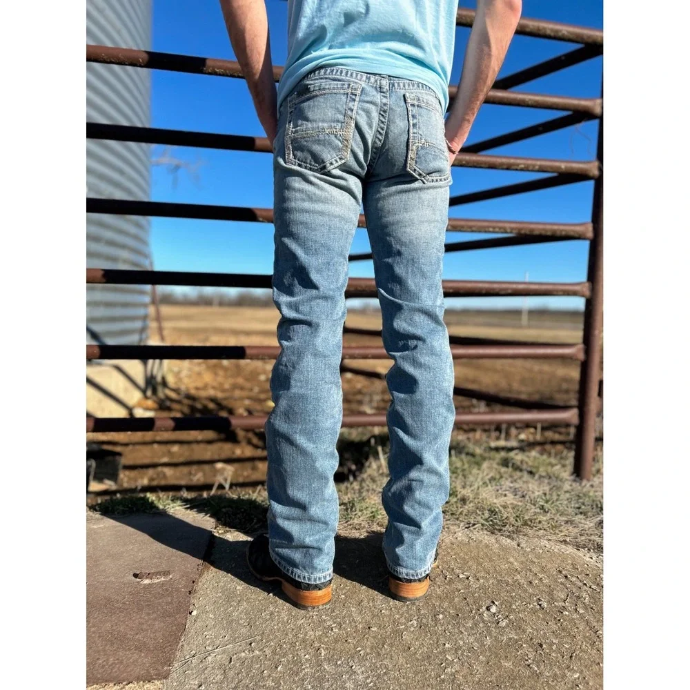 Ariat M7 Slim Fit Straight Leg Jeans‎ Shasta Blue 34/36 New With Tags